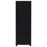 Jupiter Entertainment Center black 3-piece set with 79-inch TV stand front view