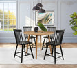 Andrews 5-Piece Round Counter Height Dining Set Light Ash and Black — product view