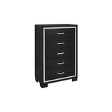 Bellante Black Bedroom Set with queen bed and bookcase storage headboard