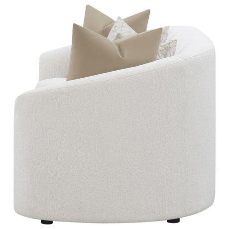 Rainn Boucle Upholstered Sloped Arm Sofa Latte — product image 5