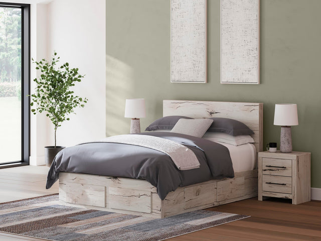 Lawroy Light Natural Queen Panel Storage Bed — product view