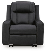 Mackmenville Carbon Faux Leather Recliner view 4