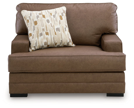 VillaCourt oversized chair back view showing sleek finish