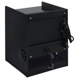 Furda 2-Drawer LED Nightstand Bedside Table with Speaker Black Ash — product image 6