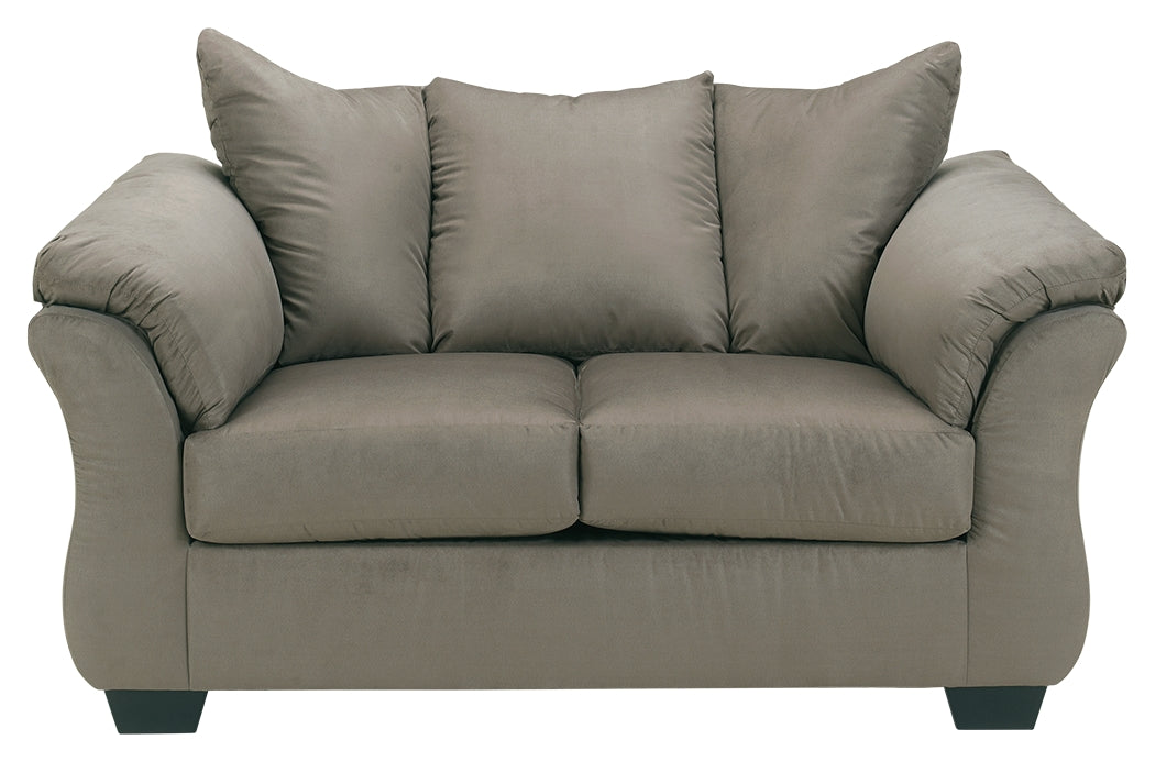 Alternate main view of Darcy Cobblestone Sofa and Loveseat set