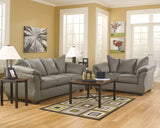 Detailed shot of sofa seating area