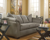 Side mood view of Darcy Cobblestone Sofa