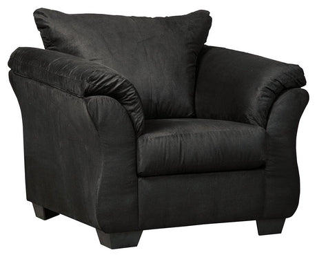 Darcy Chair pillow back and armrest cushions detail
