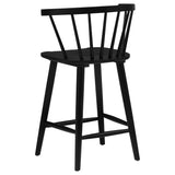 Jeffries 2-Piece Curved Spindle-Back Counter Chair Set Black — product image 6