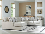 Room view showing Laurelgrove 5-piece sectional with chaise