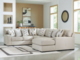 Room setting with Laurelgrove Pebble Chenille 4-Piece Sectional