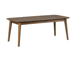Side angle of Radley occasional set end table with walnut veneer finish