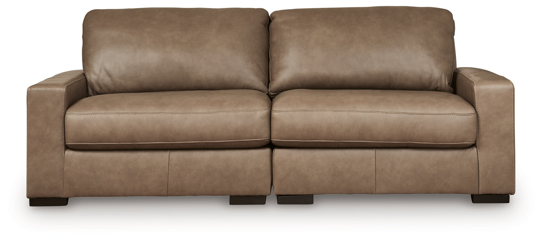 Veronella Sahara Leather 2-Piece Sectional Sofa side view