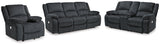 Draycoll Slate loveseat angled view