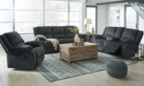 Draycoll Slate sofa reclining mechanism engaged