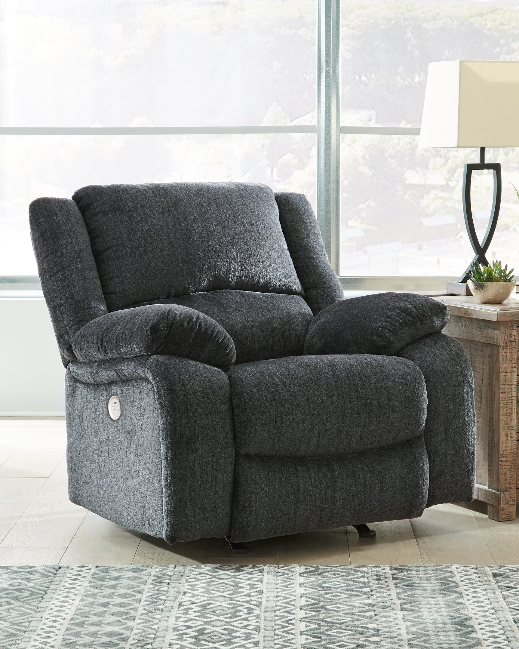 Draycoll Slate recliner reclining position