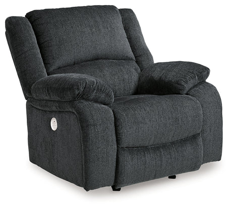 Draycoll Slate sofa USB charging port detail