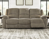 Draycoll Slate Chenille Reclining Sofa group shot