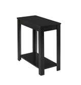 Pierce Black Chairside Coffee Table black finish side view