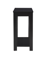 Pierce Black Chairside Coffee Table showing modern contemporary style