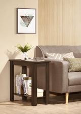 Pierce Charcoal Chairside Coffee Table, side view