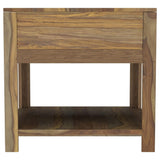 Esther 3-Piece Solid Sheesham Coffee and End Table Set Natural — product image 5