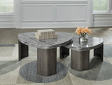 Gray and Brown Two-Piece Stacking Coffee Table Set — product view
