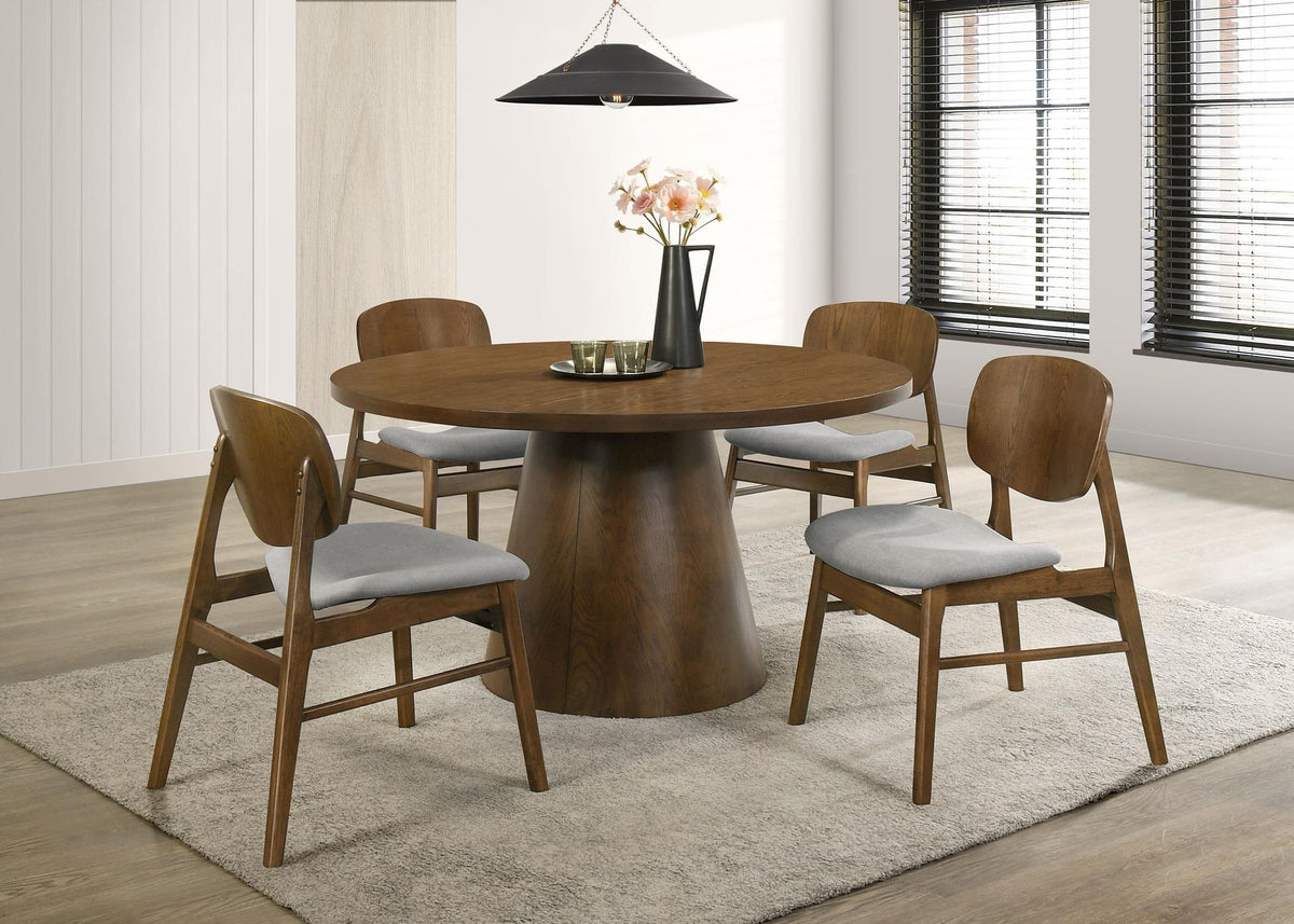 Benford Dark Brown Upholstered Dining Side Chair Set of 2 — product image 14