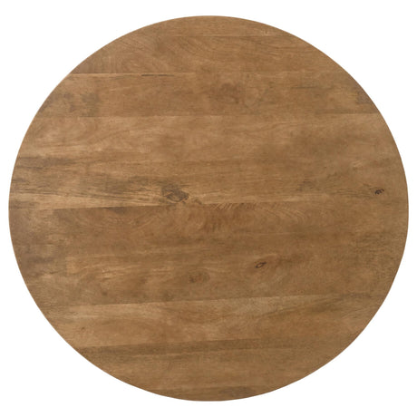 Coffey 3-Piece Round Coffee and End Table Set Light Brown — product image 6