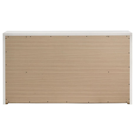 Viana 6-Drawer Bedroom Dresser White High Gloss — product image 7