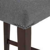 Naser Parsons Dining Side Chair Grey and Dark Walnut (Set of 2) — product image 11