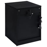 Fabre Black Ash 1-Drawer Extendable Top Nightstand — product image 6