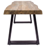 Selwyn Live Edge Solid Wood Dining Bench Light Sheesham — product image 4