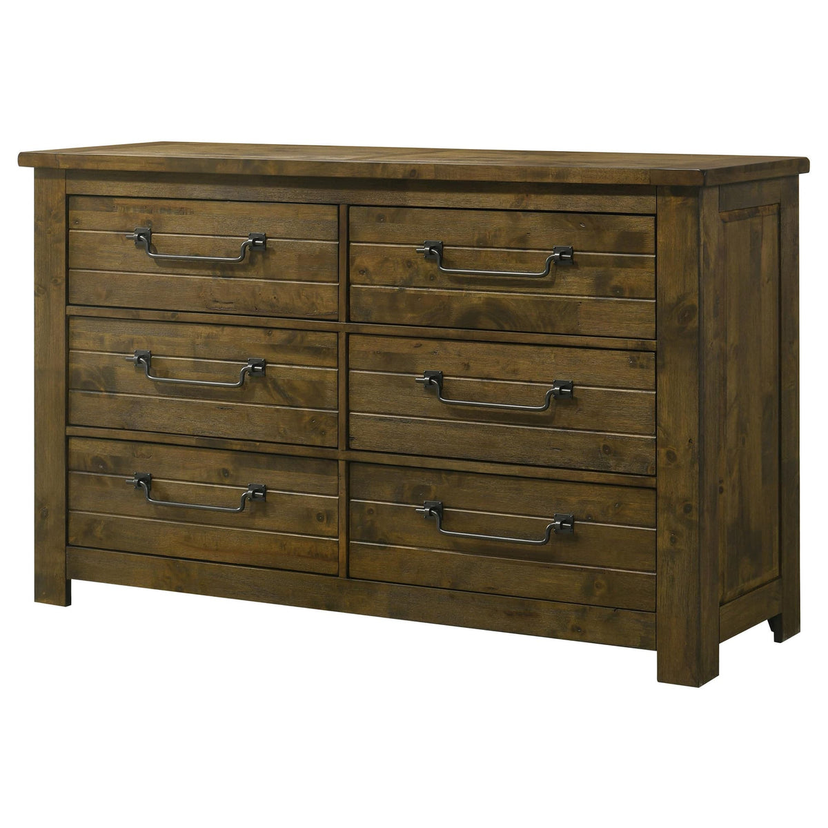Doherty 6-Drawer Bedroom Dresser Rustic Brown — product image 4