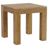 Butte Square Mango Wood End Table Natural — product view
