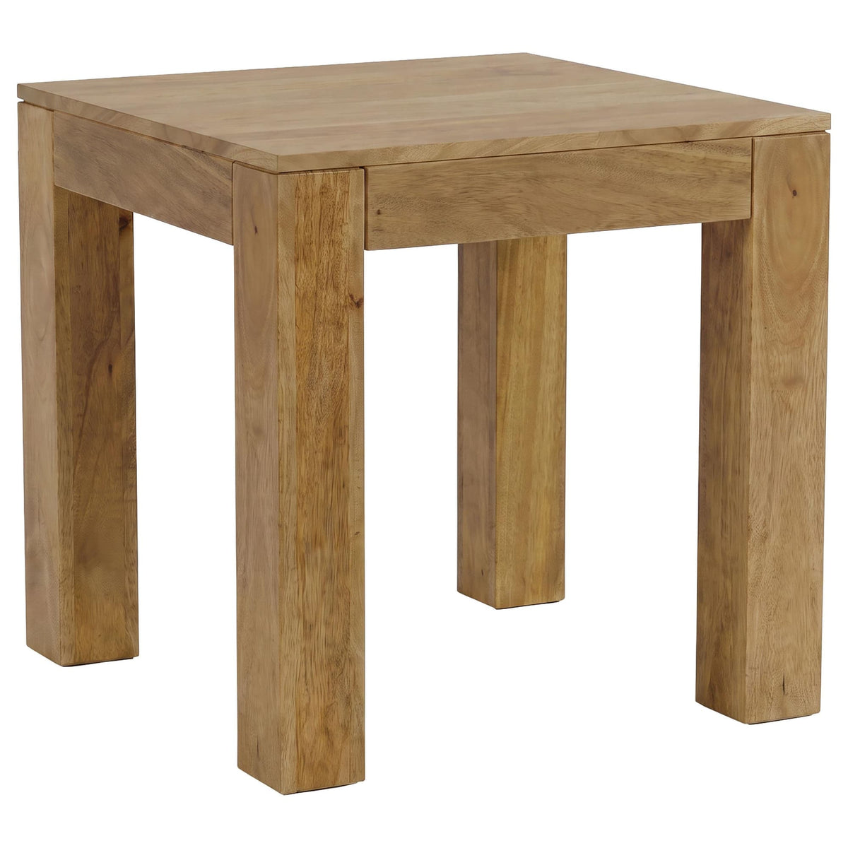 Butte Square Mango Wood End Table Natural — product view