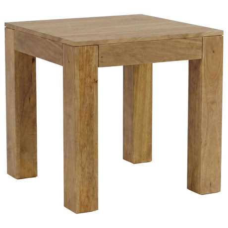 Butte Square Mango Wood End Table Natural — product view