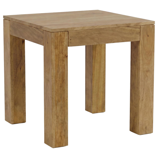 Butte Square Mango Wood End Table Natural — product view