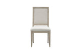 main view of Mckewen Gray Fabric Rectangular Dining Room Set dining room furniture
