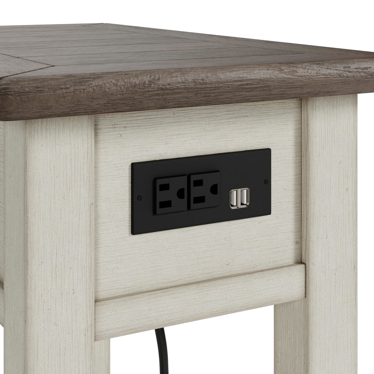 Bolanburg Two-tone Coffee Table with 2 End Tables — detail view