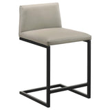 Vardon Genuine Leather Tan Counter Height Chair Set of 2 — product image 2