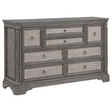 Cresswell 8-Drawer Bedroom Dresser Weathered Taupe — product view