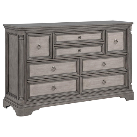 Cresswell 8-Drawer Bedroom Dresser Weathered Taupe — product view