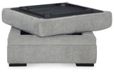 Casselbury Cement 2-Piece Sectional with Ottoman — product image 8