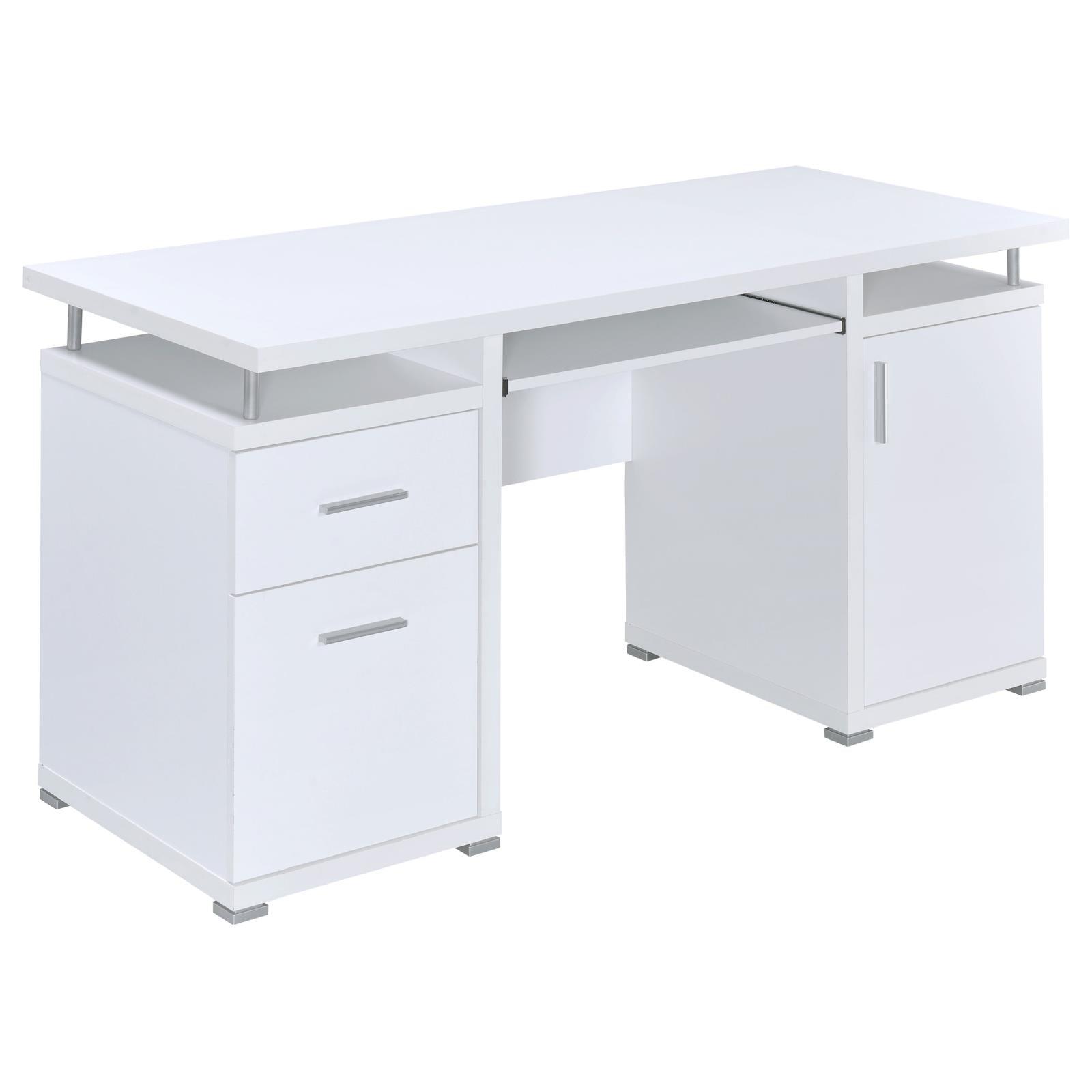 Tracy Office Desk side angle showing drawer