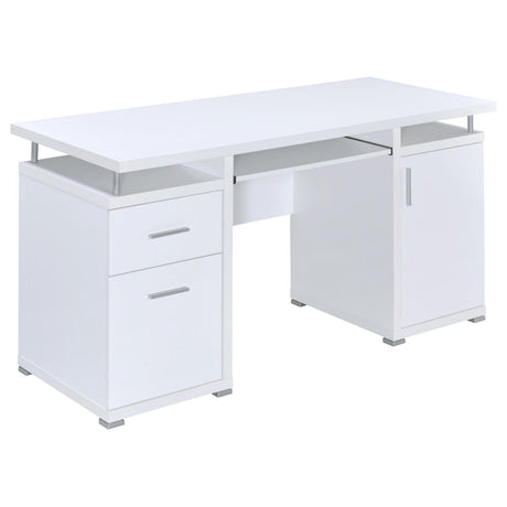 Tracy Office Desk side angle showing drawer