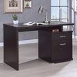 Irving Dark Cappuccino Office Desk front view