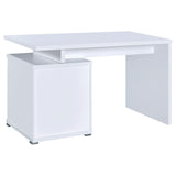 White finish detail on Irving Office Desk