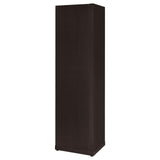 Pinckard corner bookcase cappuccino shelf display example