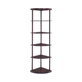 Bonwick 5-Shelf Corner Bookshelf side view